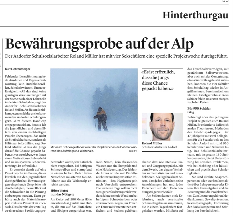 Zeitungsbericht